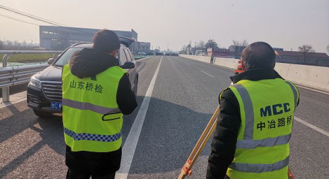 S228黄临线淄博滨州界至郑王段改建工程顺利完成交工检测