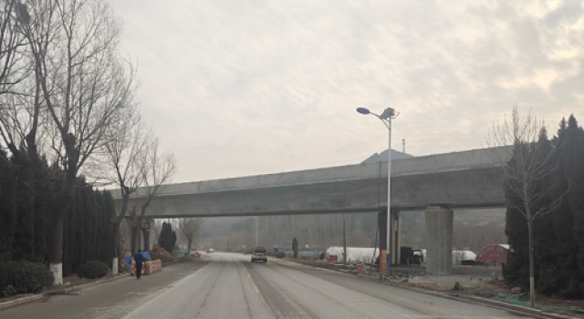 S229沂邳线沂源互通立交匝道桥完成施工恢复张台线交通