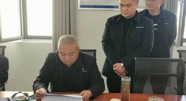 一公司对沂南县交通工程总监处进行三月份月度暨第一季度检查