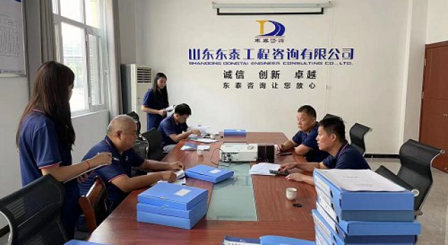 一公司对沂南县交通工程总监处进行八月份月度检查