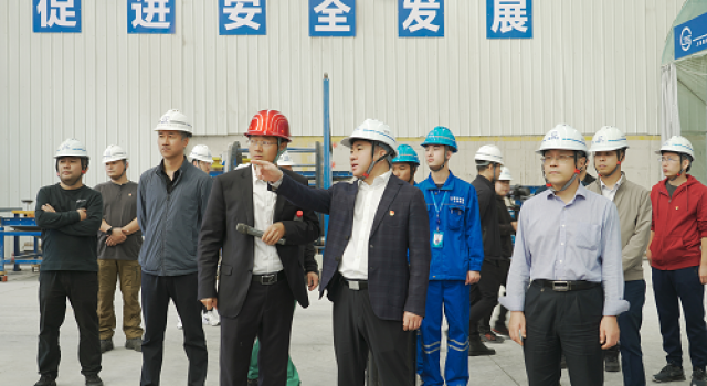 河南省交通建设技术中心到安罗高速豫冀省界至原阳段进行智能梁场施工观摩